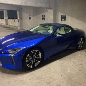 On today's episode of things that showed up in my garage. Lexus LC 500 Convertible concept car