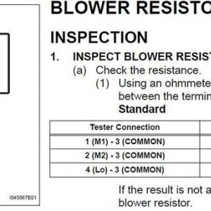 Blower Resister Specs