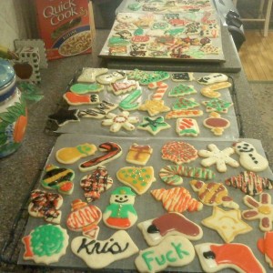operation Christmas cookies done.... when you see it.