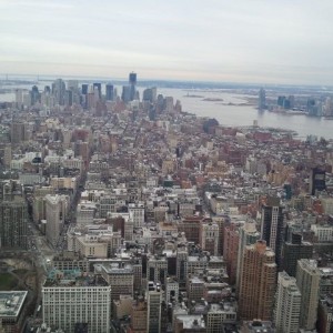 Looking south