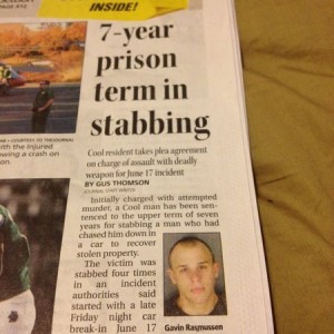 Motherfucker that stabbed my friend got 7 years. Hallelujah!