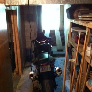 winter bike storage
