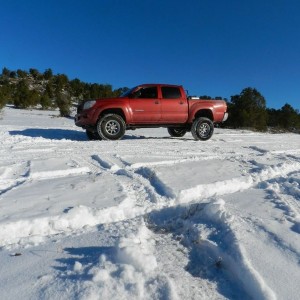 Did a little snow wheeling today.