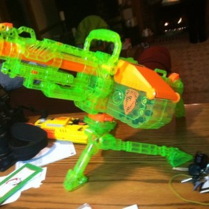 Nerf belt fed machine gun for Christmas gift (supposed to be funny) Is it b