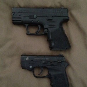 Size difference between SAxd40sc and s&wBG380