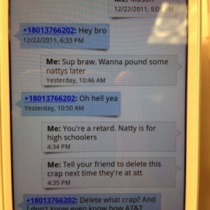 Always check the recent texts at the AT&T store, you can fuck with peop