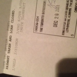 Boom......No more payments. Bring on the armor.