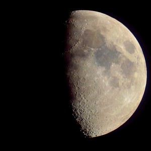 Moon taken with Nikon camerabody  attached to Mead Telescope