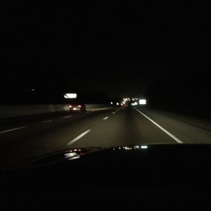~4am in TN, this guy has been keeping pace with me for an hour, we are the 