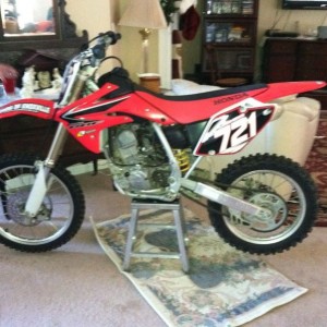Just put my bike in the house!!