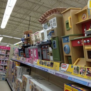Girl to Wife training isle at Toys R us