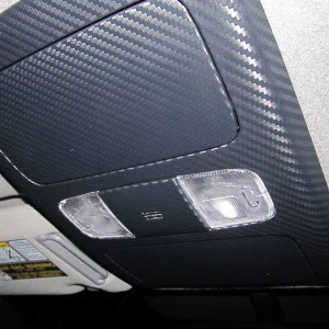 Carbon Fiber wrap on Ceiling console