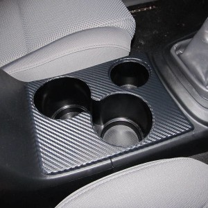 Carbon Fiber wrap on Cup Holders