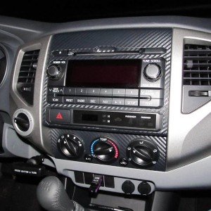 Carbon Fiber wrap on OEM HU and Climate controls