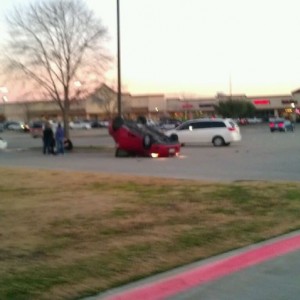 How the fack in a Kroger parking lot?!