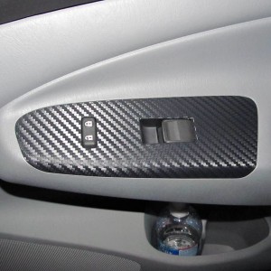 Passenger side controls carbon fiber wrap