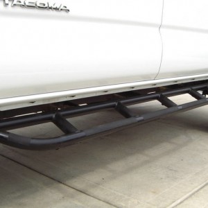 Upside down rock slider to work as steps