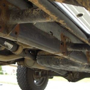 Welded on rock sliders to frame
