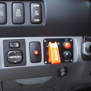 View of accerory controls and new Winch panel