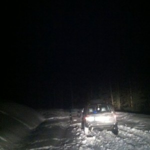 Waiting on the jeep haha