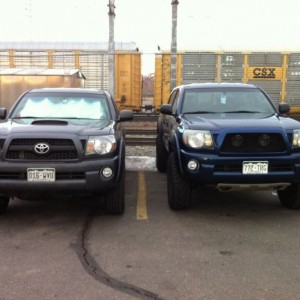 Parked next to my co-worker Justin. I'm gettin' dwarfed.