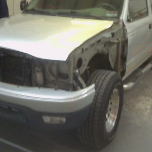 Sad face Toyota sent the wrong fender so the completion date got pushed bac