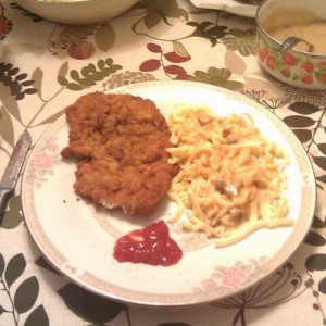 Eating at the gramps house. Nom Nom Nom
