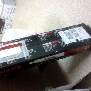 :woot: rear shocks are here!!! Sent from my Samsung Transform?