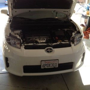 Installing fog lights in the scion