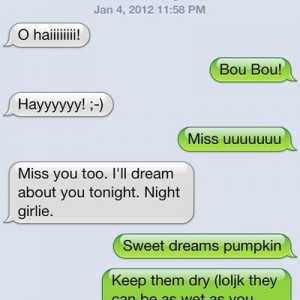 I love goodnight texts! :laugh: