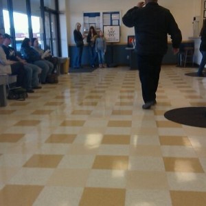 At the dmv, ready for a beer right now. Soon....... This message was powere