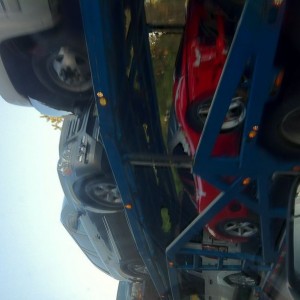 Wrecked Ferrari
