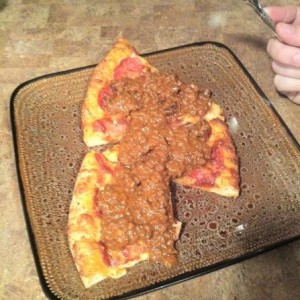 This can't be healthy but chili is good on anything :)