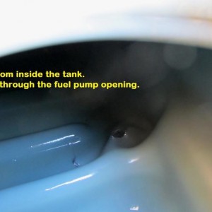 Puncture from inside tank