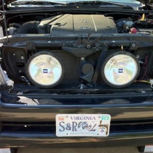 Behind the grill lights