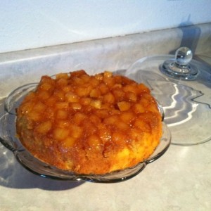 Pineapple upside down cake for my burfdaye.
