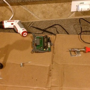 Overhead compass/temp fix success!