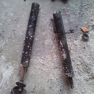 Blown struts
