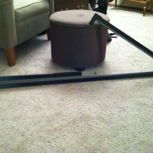 Custom board mount and crossbars.