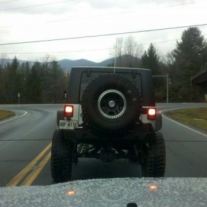 Buddies jeep that goes to school with me. His set up is sick. But he has al