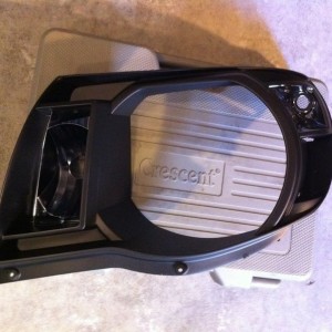 Flat black with black chrome parking and turnsignals.:D