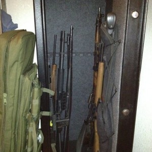 Roughly 1/3 our firearms