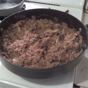What does 5 pounds of pulled pork look like