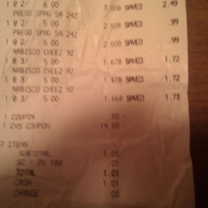 Mom has been couponing again.