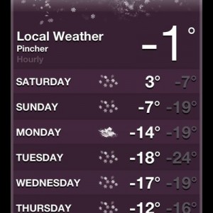 And winter is here......