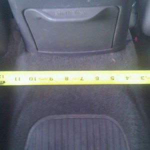 We have about a foot to play with here