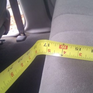 Seat back to front