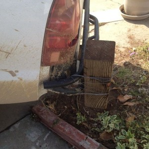Straightened out my bumper!