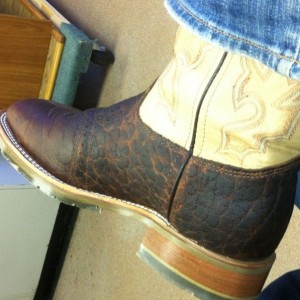 I love my job buying me boots every year!