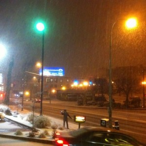 Snow in Portland!! :woot: